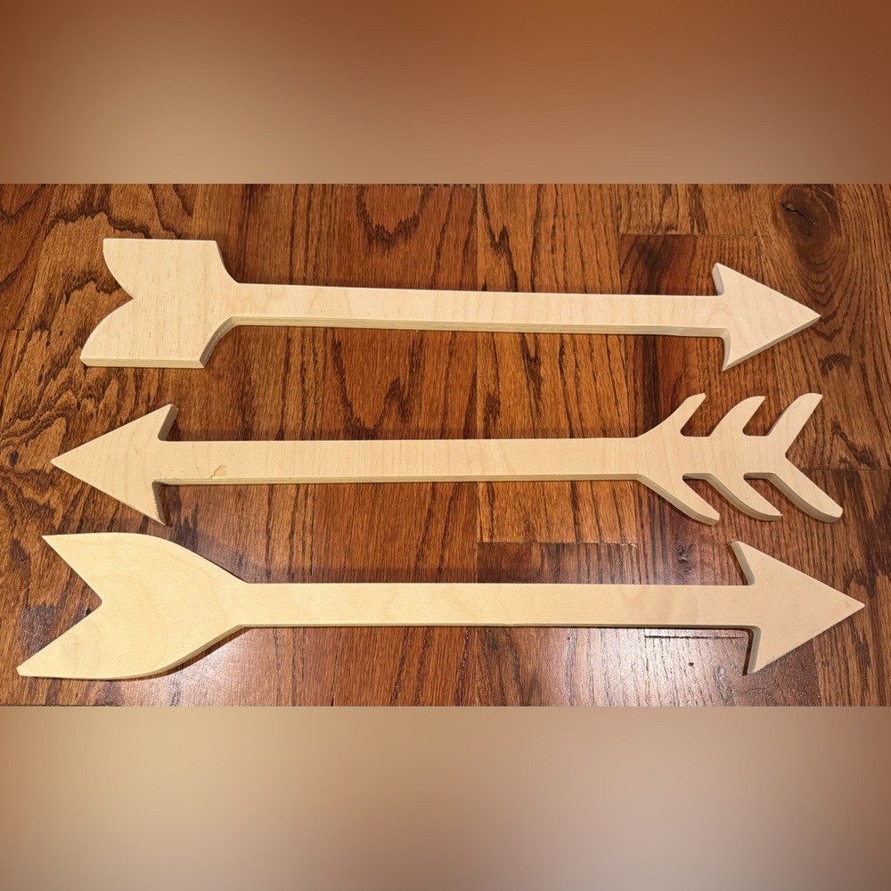 Wooden Arrow Wall Decor Set - 19.5 inches each